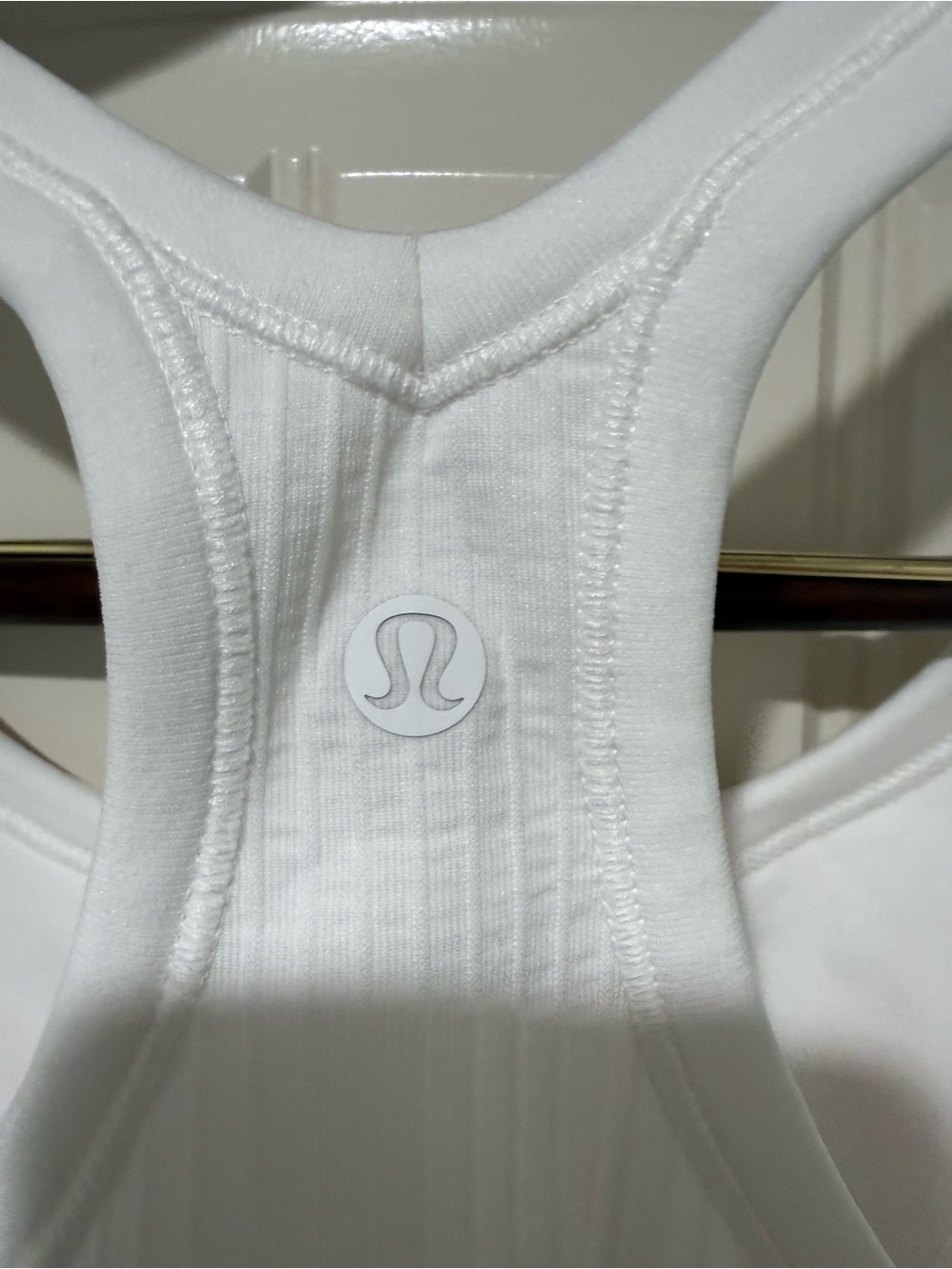 Lululemon Ebb to Street Ribbed Tank Top – White – Size 8 – Excellent Condition - Picture 4 of 8
